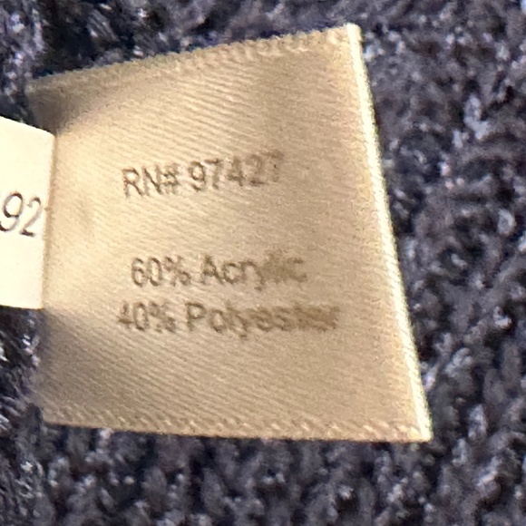 Boston Proper Blue Sequin Tunic Sweater Mesh Cover Size XXS/XS - Picture 10 of 14